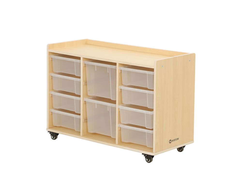 Mobiles Regal Owlaf 3-reihig, 10 Boxen